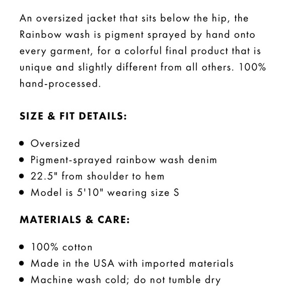 Jordache designer oversized denim jacket - Picture 5 of 5